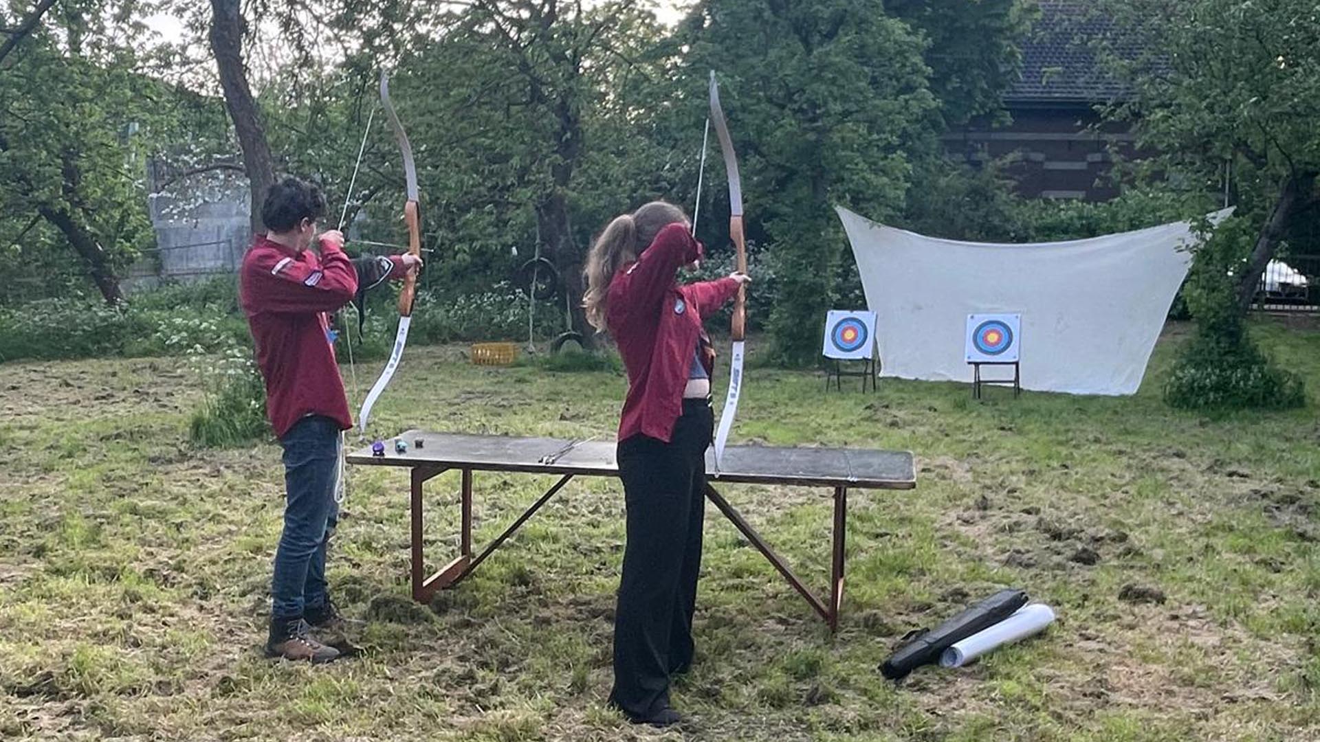 Boogschieten bij Scouting Aleida Schiedam