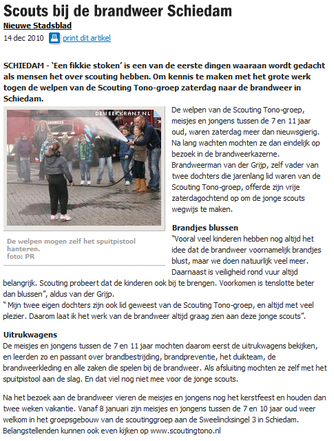 De website van het Nieuwe Stadsblad